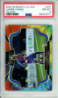 Sports Graded: Lamine Yamal Select La Liga Tie-Dye PSA 8