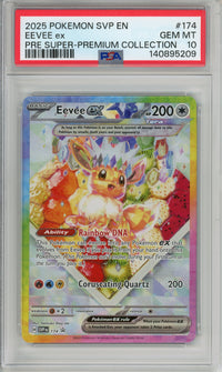 Pokemon Graded: Eevee ex #174 Prismatic Evolutions Promo (2025) Holo PSA 10