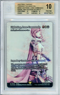 MTG Graded: Lightning, Lone Commando #54 Final Fantasy (2025) Foil Beckett 10