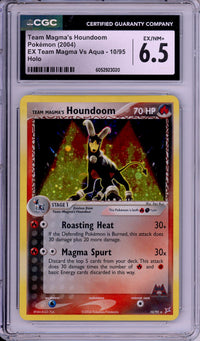 Pokemon Graded: Team Magma's Houndoom 10/95 EX Team Magma vs Aqua (2004) Holo CGC 6.5