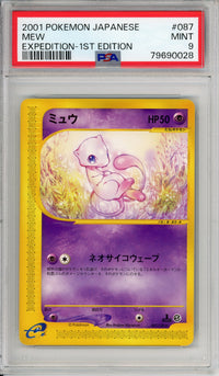 Pokemon Graded: Mew 1st Edition 87/128 Expedition (2001) PSA 9