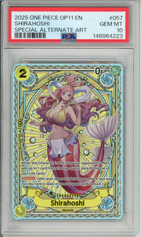 One Piece Graded: Shirahoshi EB01-057 Special Alternate Art PSA 10
