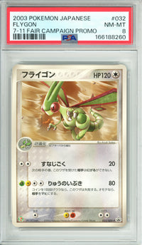 Pokemon Graded: JP Flygon #32 7-11 Fair Campaign Promo (2003) PSA 8