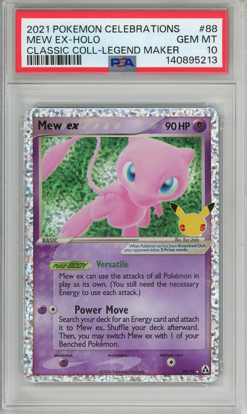 My-booster – Coffret De 10 Cartes Pokémon Mew Ex 88/92 – Classique Holo, Épée Et Bouclier, 25 Ans – Français