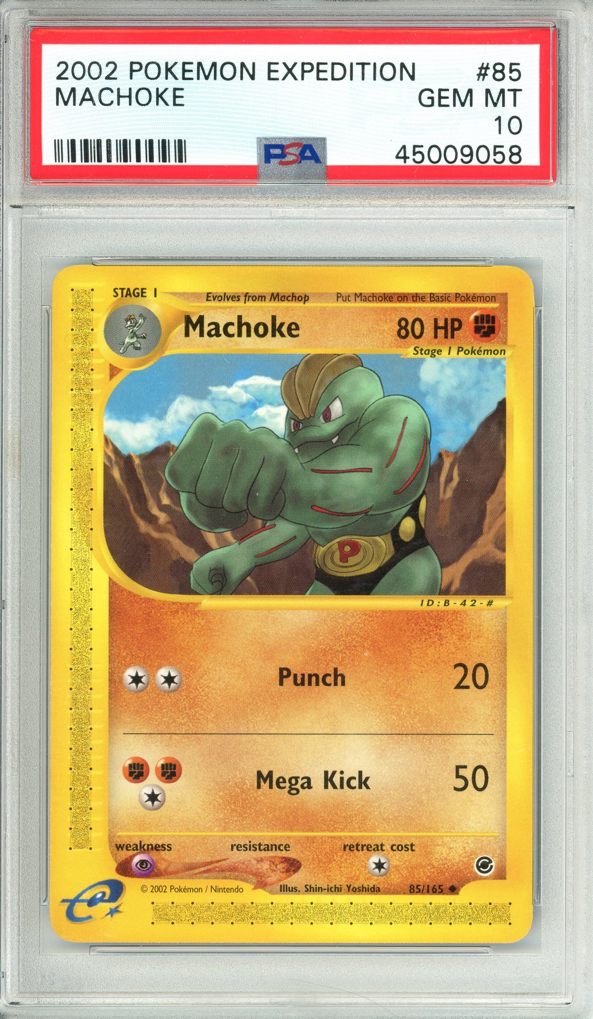 Pokemon Graded: Machoke 85/165 Expedition (2002) PSA 10