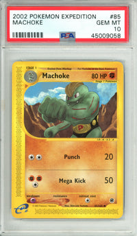 Pokemon Graded: Machoke 85/165 Expedition (2002) PSA 10