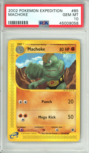 Pokemon Graded: Machoke 85/165 Expedition (2002) PSA 10