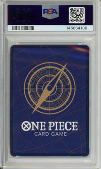 One Piece Graded: Gum-Gum Fire-Fist Pistol Red Hawk OP11-114 Fist of Divine Speed (2025) Alt Art PSA 9