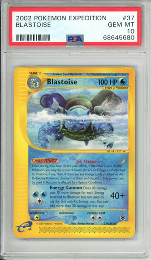Pokemon Graded: Blastoise 37/165 Expedition (2002) PSA 10