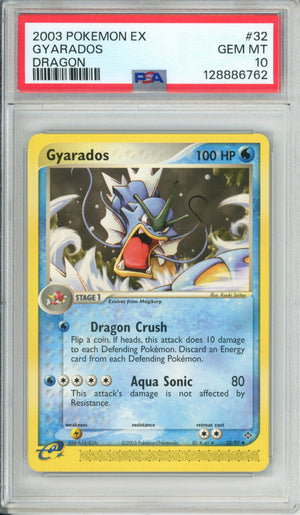 Pokemon Graded: Gyarados 32/97 Dragon (2003) PSA 10