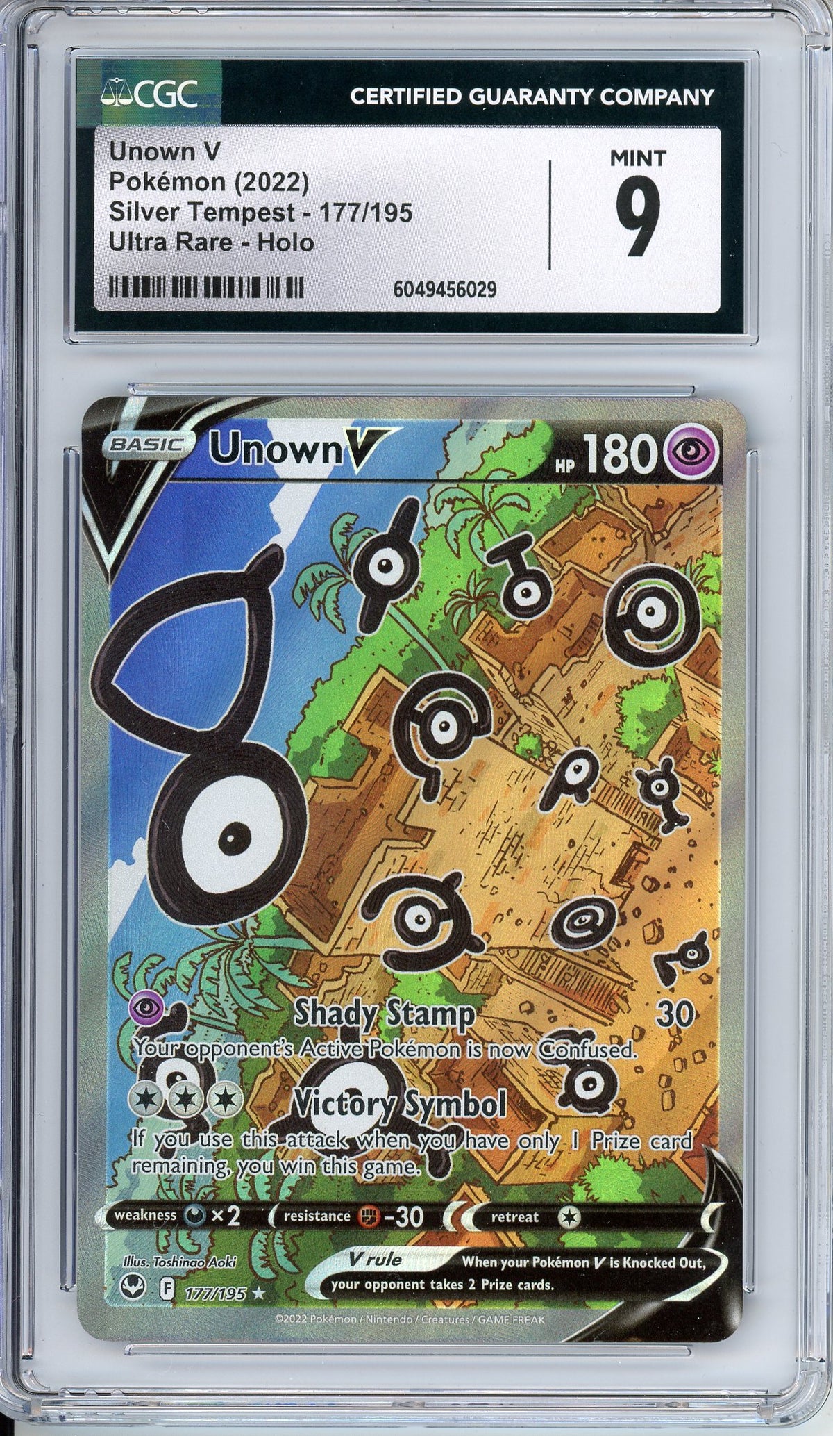 Pokemon Graded: Unown V CGC 9