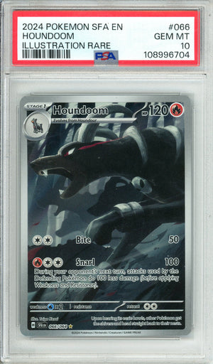 Pokemon Graded: Houndoom 66/64 Shrouded Fable (2024) IR Holo PSA 10 Double Infinity Gaming Pokemon Graded: Houndoom 66/64 Shrouded Fable (2024) IR Holo PSA 10 Double Infinity Gaming