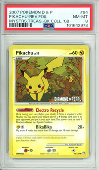 Pokemon Graded: Pikachu 94/123 Diamond & Pearl (2007) Reverse Foil PSA 8