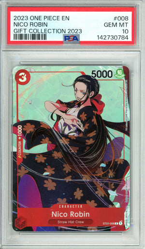 One Piece Graded: Nico Robin ST01-008 Gift Collection (2023) PSA 10