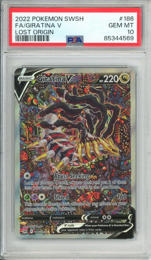 Pokemon Graded: Giratina 186/196 Lost Origin (2022) Full Art PSA 10