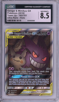 Pokemon Graded: Gengar & Mimikyu GX CGC 8.5
