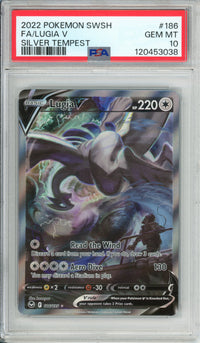 Pokemon Graded: Lugia V 186/195 Silver Tempest (2022) Full Art PSA 10