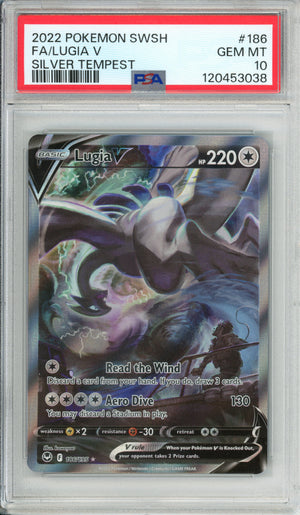 Pokemon Graded: Lugia V 186/195 Silver Tempest (2022) Full Art PSA 10