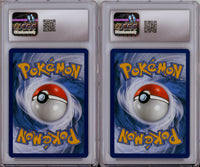 Pokemon Graded: Pikachu #25 & Eevee #131 Pokemon Together Stamp Set Of 2 CGC 9