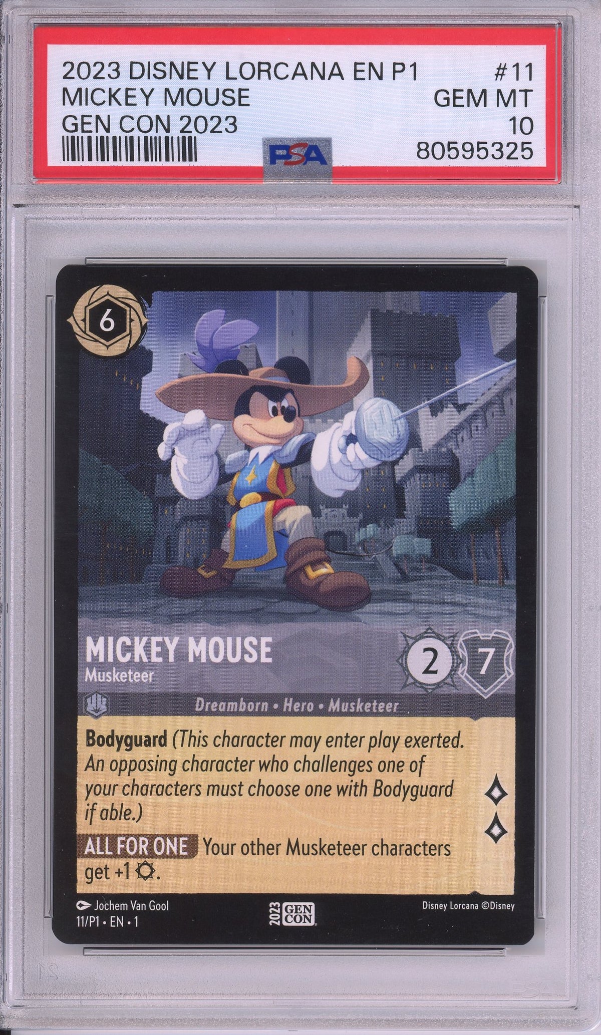 Lorcana Graded: Mickey Mouse Musketeer PSA 10