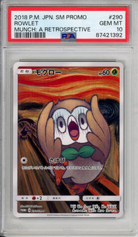 Pokemon Graded: JP Rowlet #290 Munch Retrospective Promo (2018) PSA 10