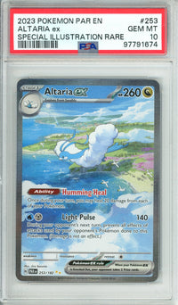 Pokemon Graded: Altaria ex 253/182 Paradox Rift (2023) SIR Holo PSA 10