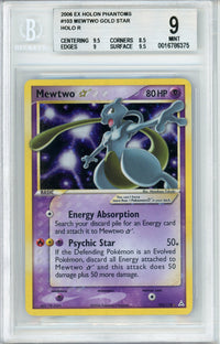 Pokemon Graded: Mewtwo Gold Star Beckett 9