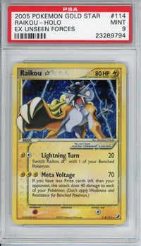 Pokemon Graded: Raikou Gold Star PSA 9