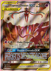 Pokemon Single: Portuguese Espeon & Deoxys GX #SM240 Sun & Moon Promo (2020) HP