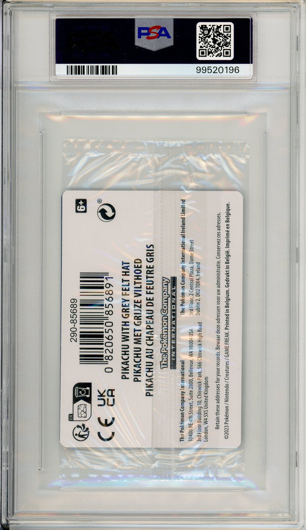 Pokemon Graded: Pikachu with Grey Felt Hat #85 Van Gogh Sealed Promo (2023) PSA 10