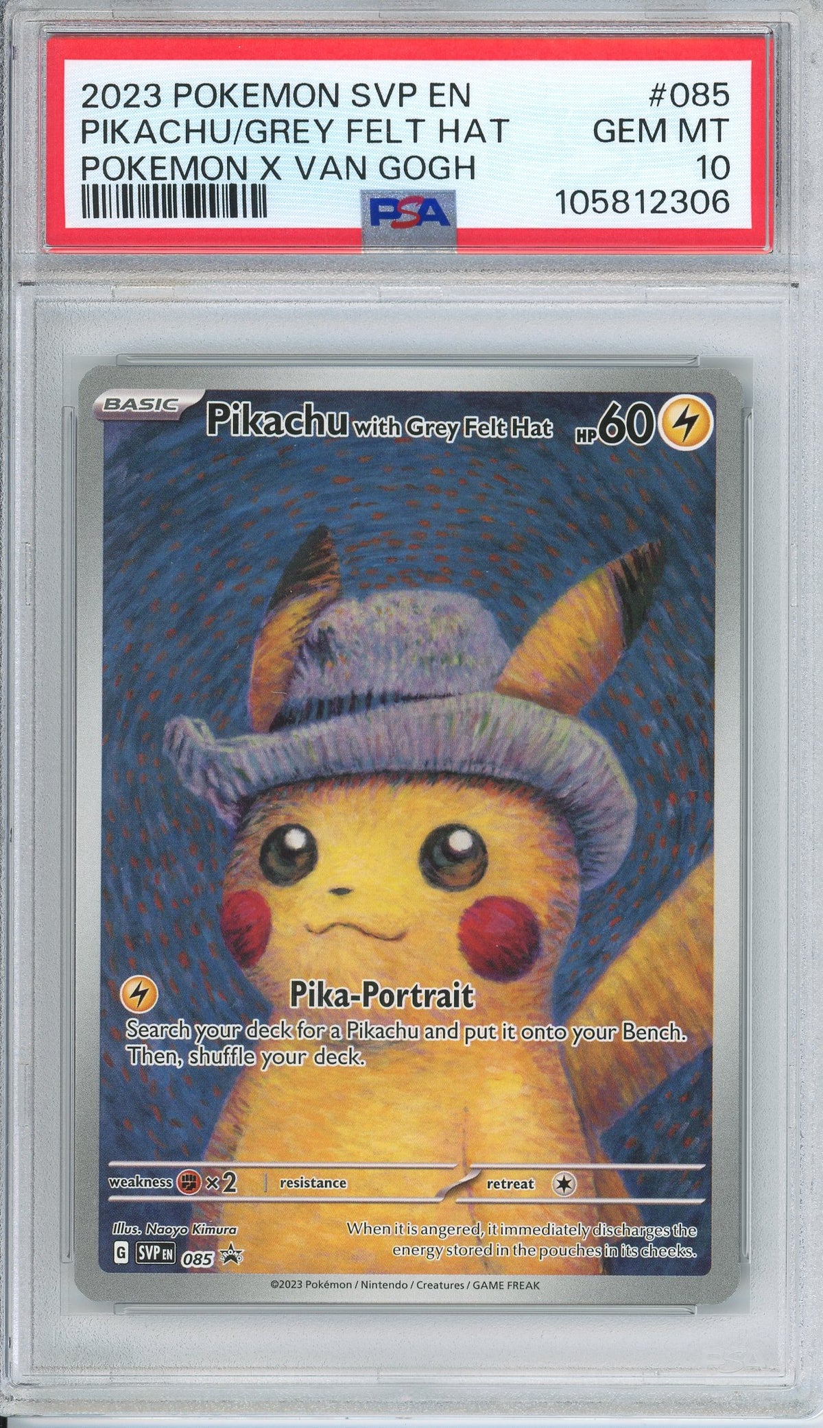 Pokemon Graded: Pikachu w/ Grey Felt Hat PSA 10