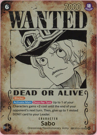 One Piece Single: Sabo Wanted Poster OP13-120 Carrying On His Will NM