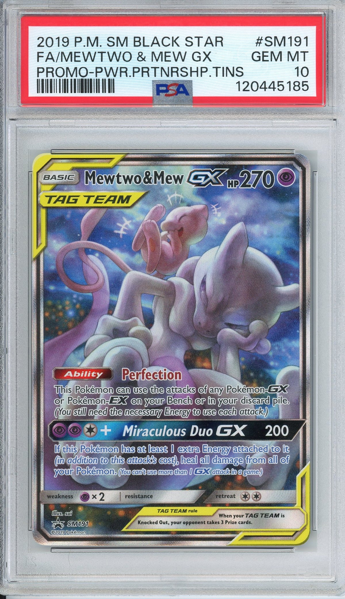 Pokemon Graded: Mewtwo & Mew GX PSA 10 Double Infinity Gaming Pokemon Graded: Mewtwo & Mew GX PSA 10 Double Infinity Gaming