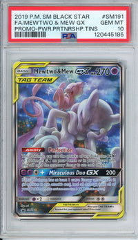 Pokemon Graded: Mewtwo & Mew GX PSA 10