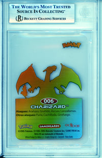 Pokemon Graded: Spanish Charizard #6 Edibas Lamincard (2005) Beckett 8.5
