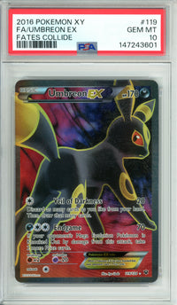 Pokemon Graded: Umbreon EX 119/124 Fates Collide (2016) Rare Holo PSA 10