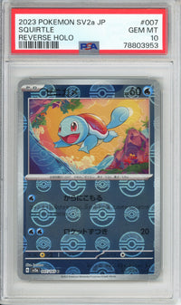 Pokemon Graded: JP Squirtle Reverse Holo PSA 10