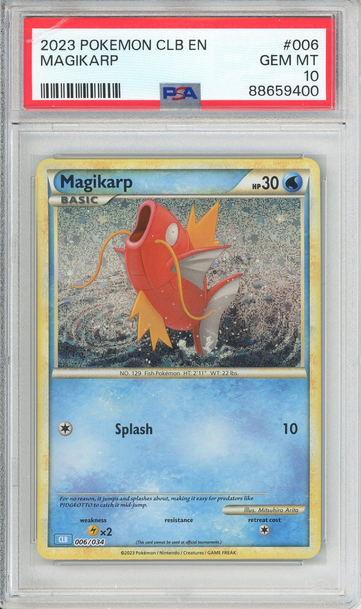 Pokemon Graded: Magikarp PSA 10 Pokemon Graded: Magikarp PSA 10