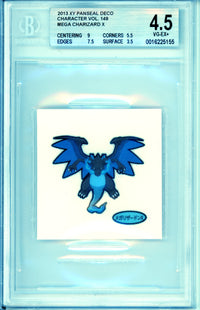 Pokemon Graded: Mega Charizard X Vol. 149 XY Panseal Deco (2013) Beckett 4.5