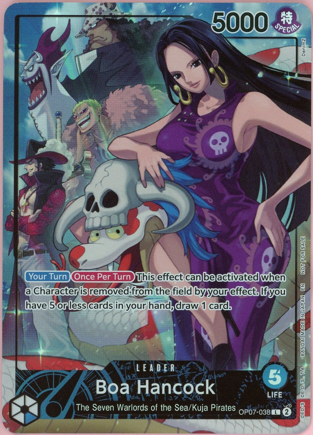 One Piece Single: Boa Hancock OP-7-038 Leader Alt Art 500 Years In The Future NM