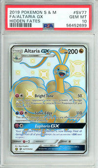 Pokemon Graded: Altaria GX SV77/SV94 Hidden Fates (2019) Full Art PSA 10
