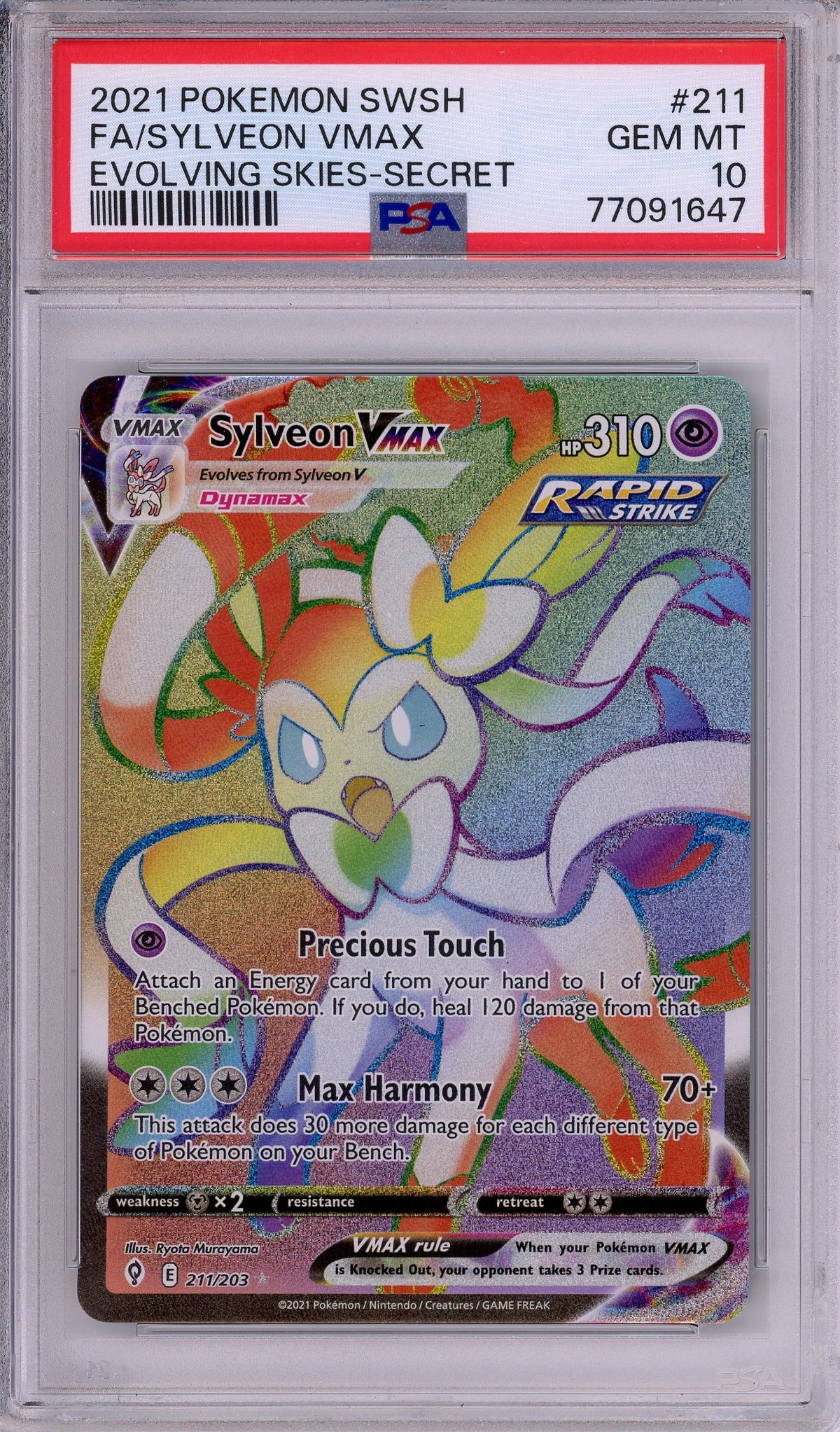 Pokemon Graded: Sylveon VMAX PSA 10