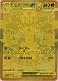 Pokemon Single: Mega Lucario ex 188/132 Mega Evolution (2025) Hyper Rare NM