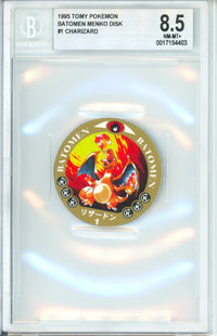 Pokemon Graded: JP Charizard #1 Batomen Menko Disk (1995) Beckett 8.5