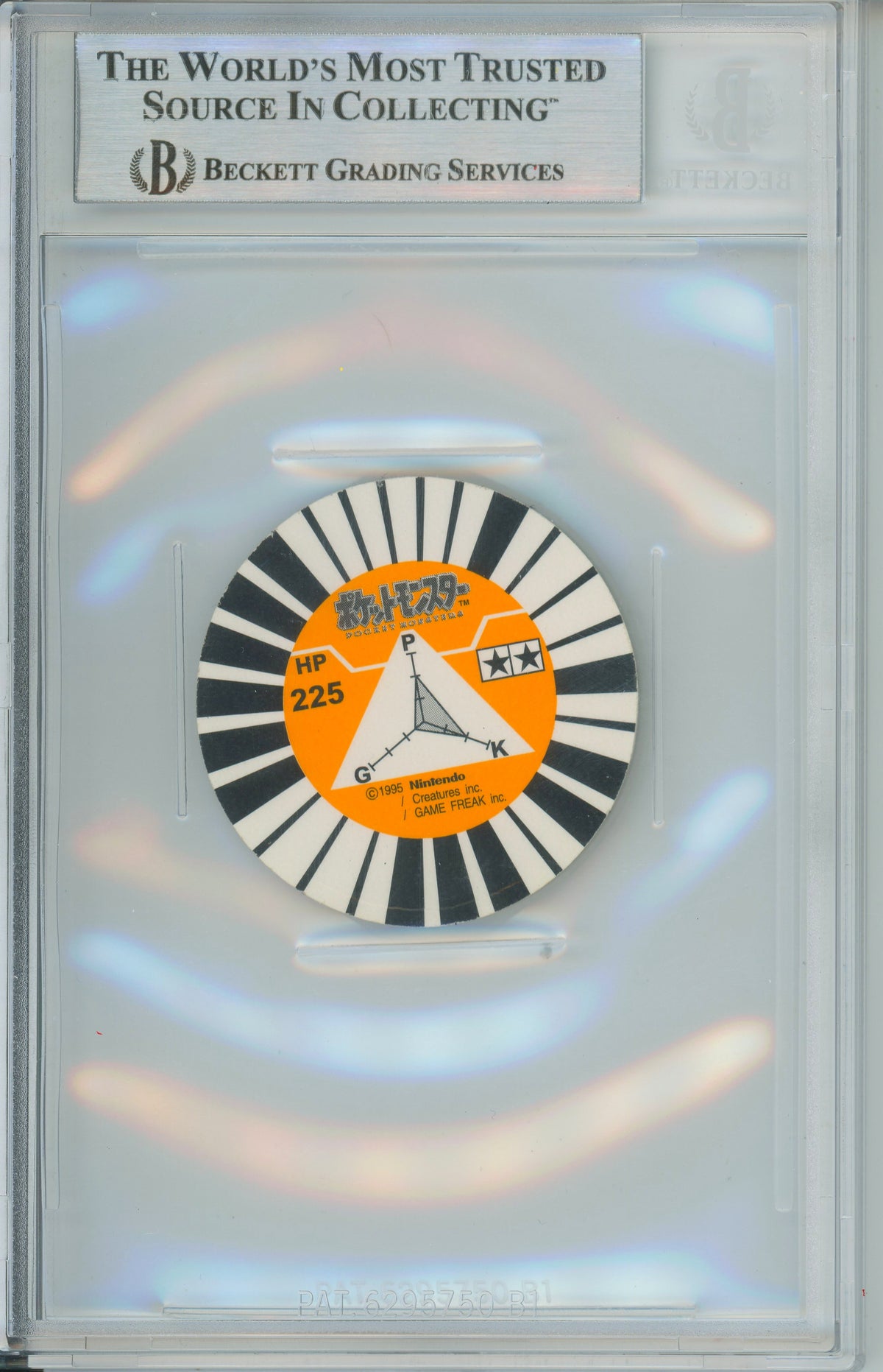 Pokemon Graded: JP Charizard #1 Batomen Menko Disk (1995) Beckett 8.5