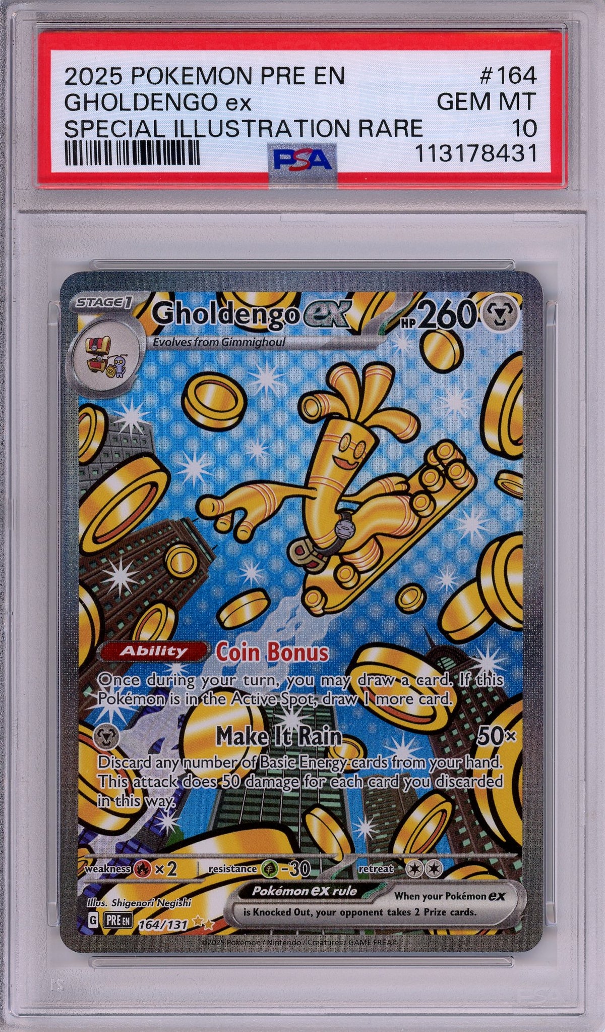 Pokemon Graded: Gholdengo ex PSA 10 Double Infinity Gaming Pokemon Graded: Gholdengo ex PSA 10 Double Infinity Gaming