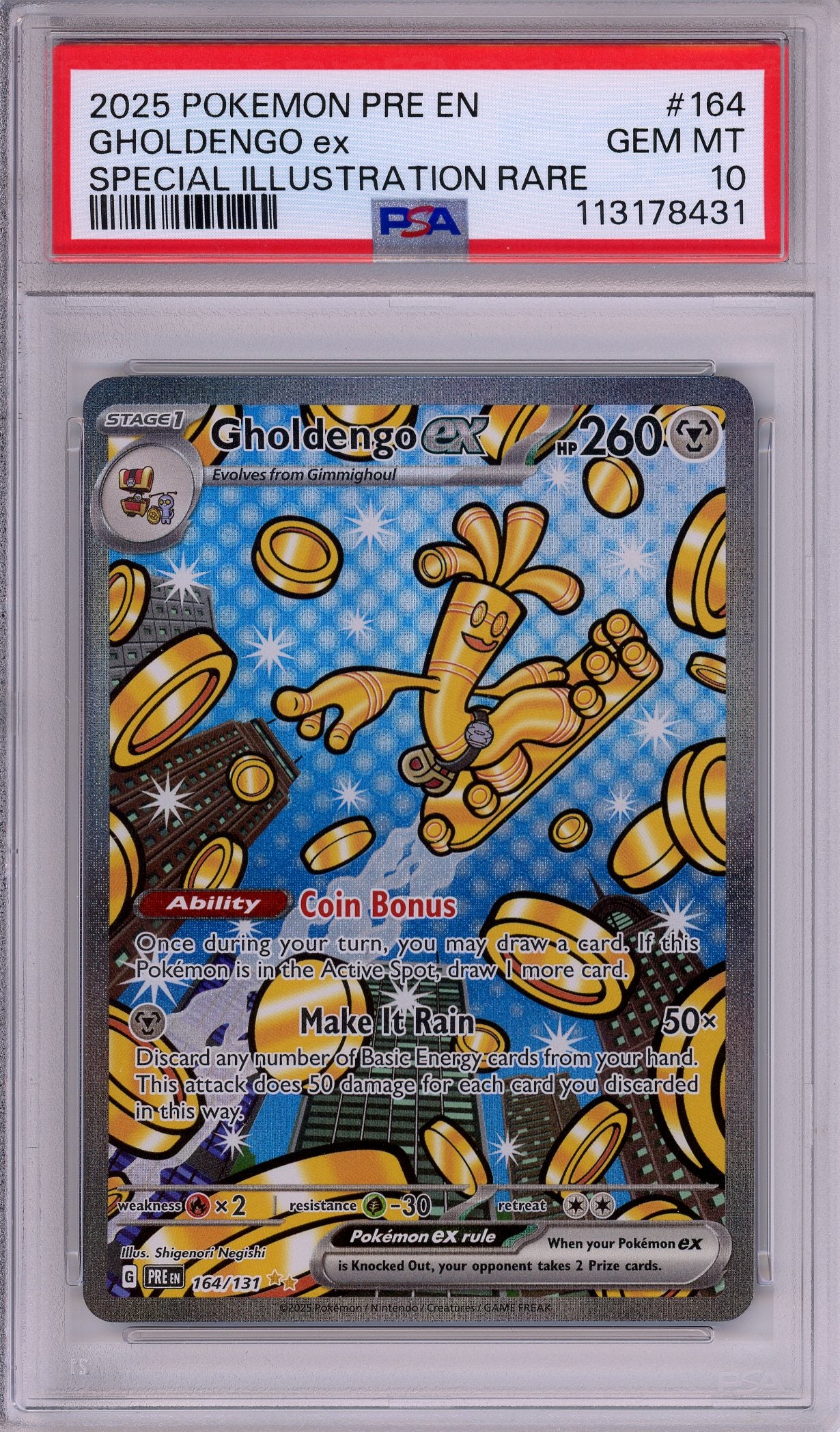 Pokemon Graded: Gholdengo ex PSA 10 Double Infinity Gaming Pokemon Graded: Gholdengo ex PSA 10 Double Infinity Gaming
