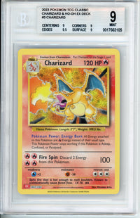 Pokemon Graded: Charizard #3 2023 TCG Classic Beckett 9