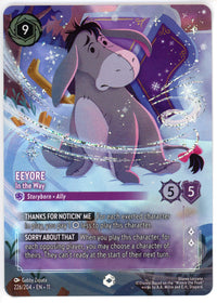 Lorcana Single: Eeyore - In the Way (Enchanted) - Winterspell (11) Near Mint