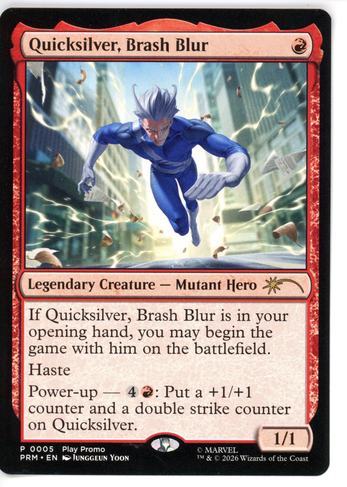 Magic Single: Quicksilver, Brash Blur - Standard Showdown Promos NM